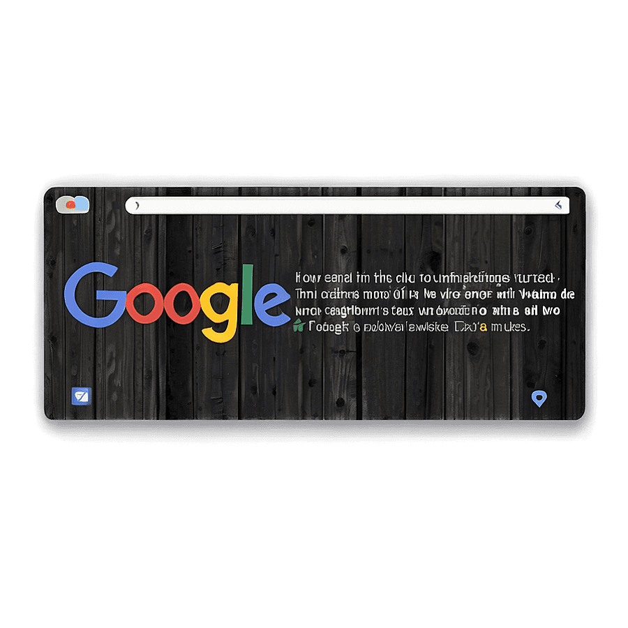 Google Search Bar with Customizable Features PNG wnm
