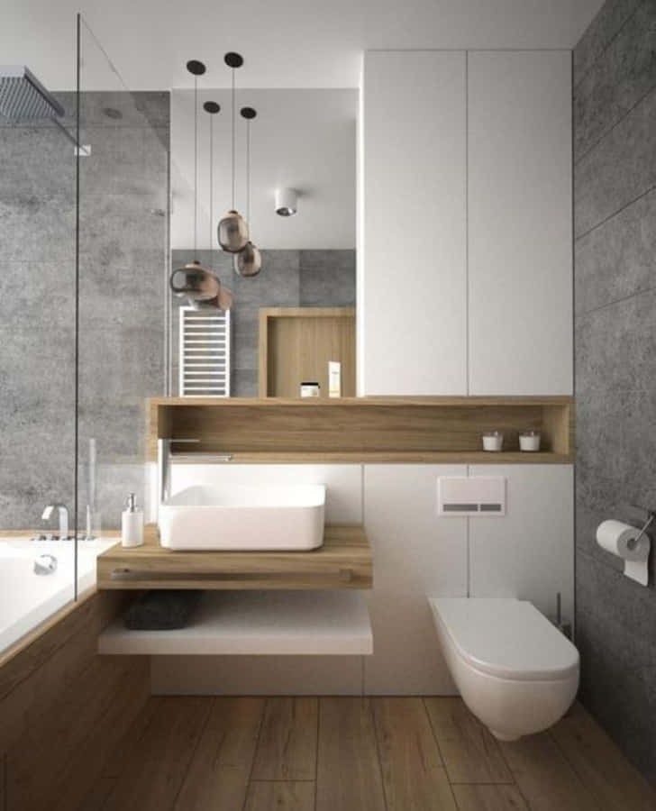 Sparkling Clean Modern Toilet