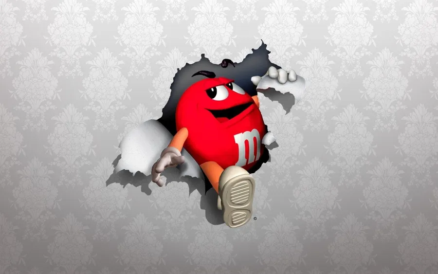 Mms Red Busting Through A Wall