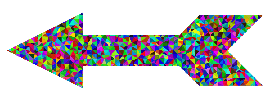 Colorful Geometric Arrow