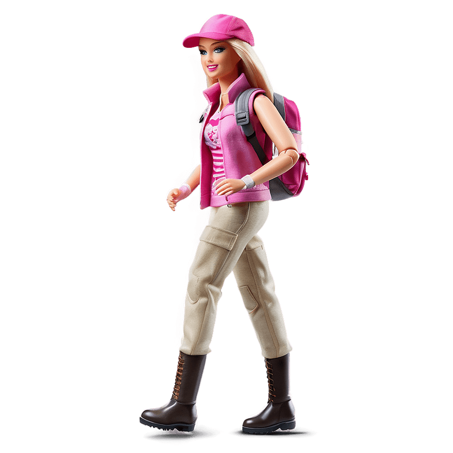 Barbie Doll in Hiking Gear PNG 05232024