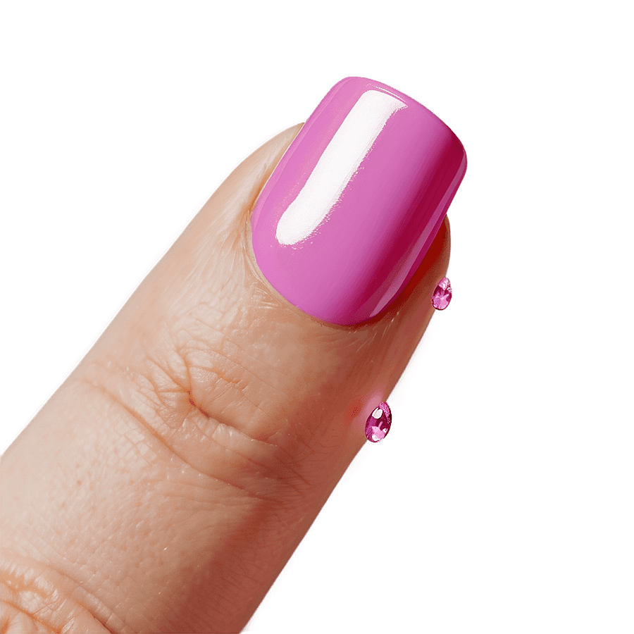 Shiny Pink Aesthetic Nail Art PNG 85