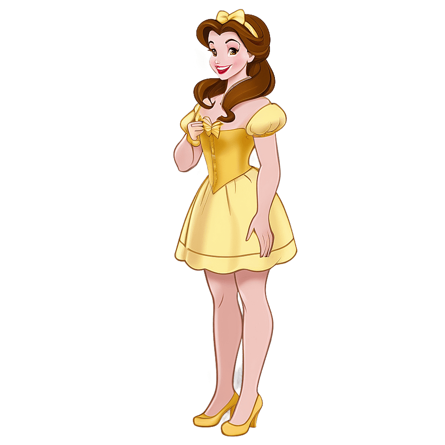 Belle Character Illustration PNG jhp