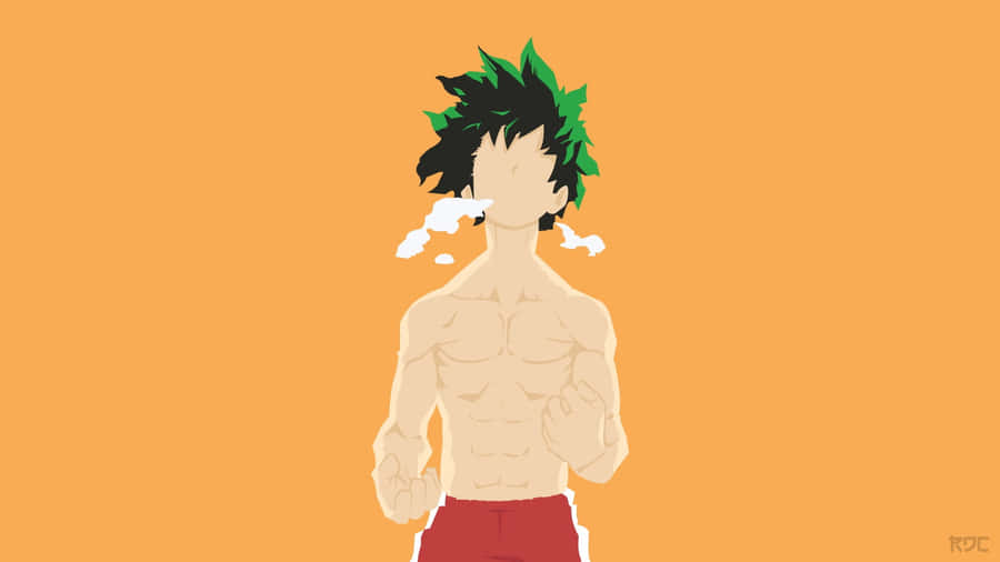 Deku Personaggio Anime a Torso Nudo
