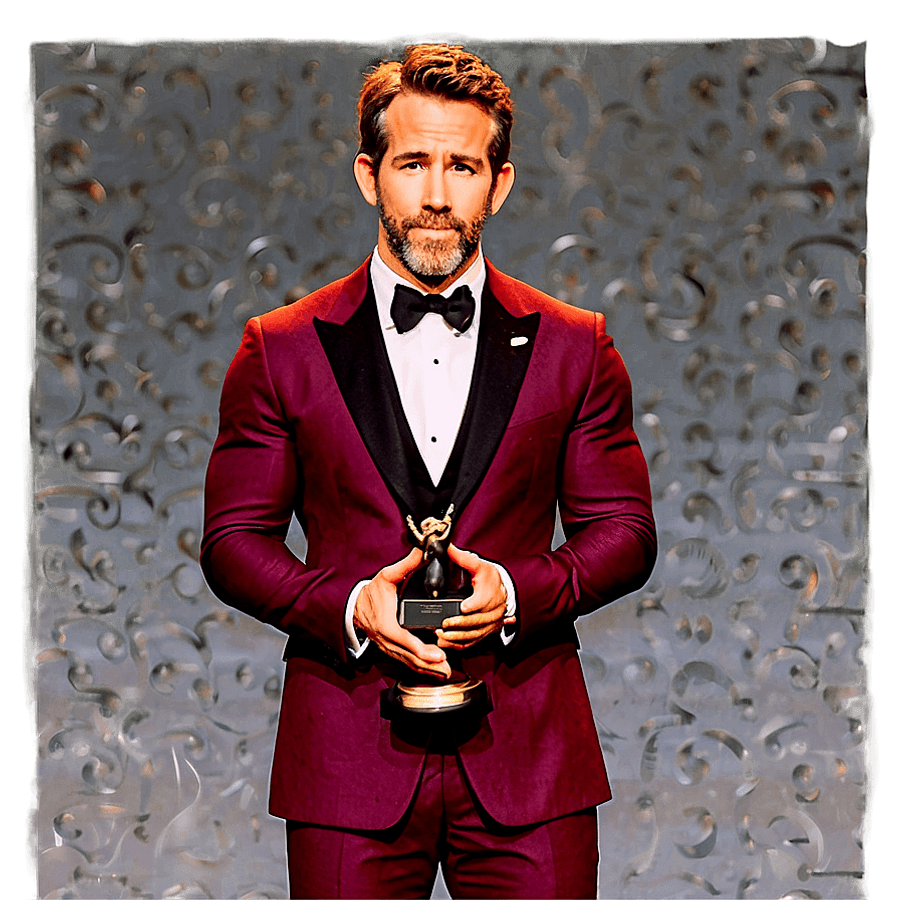 Ryan Reynolds Award Ceremony PNG cbb33