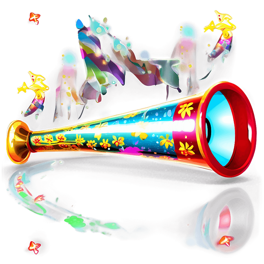 Glitter Party Horn PNG ubv