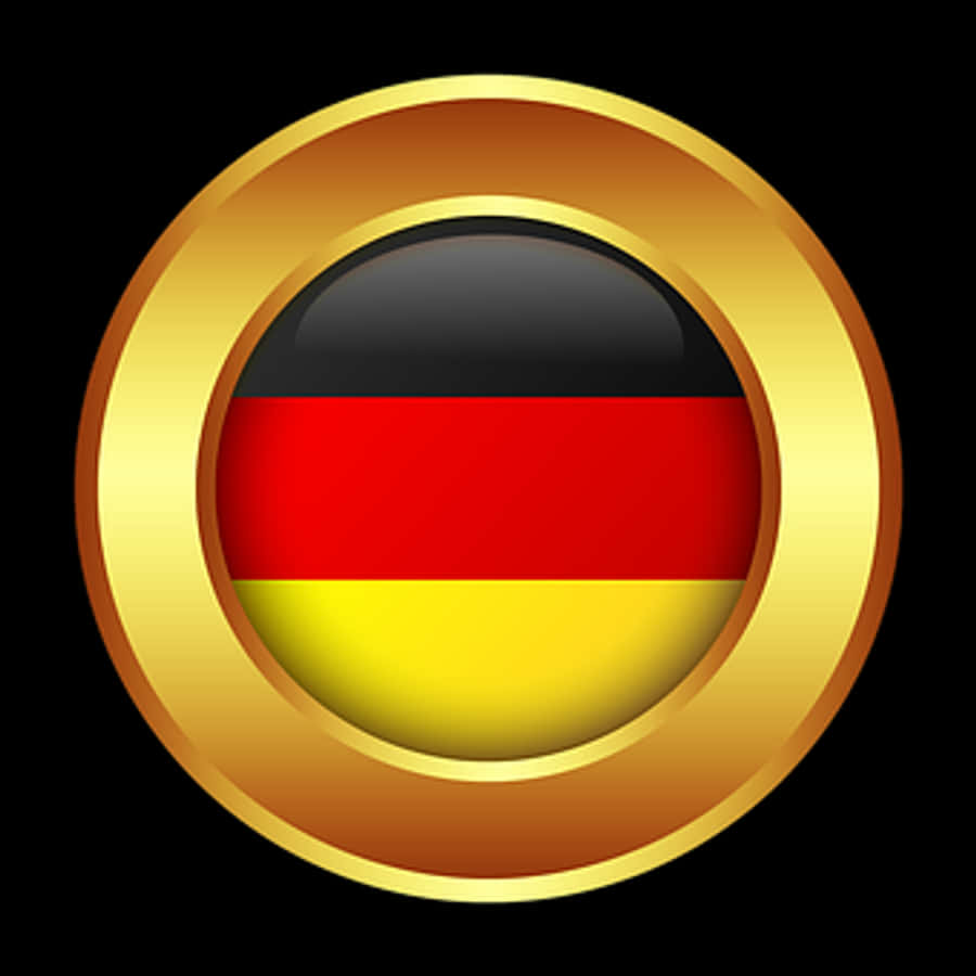 German Flag Button Icon