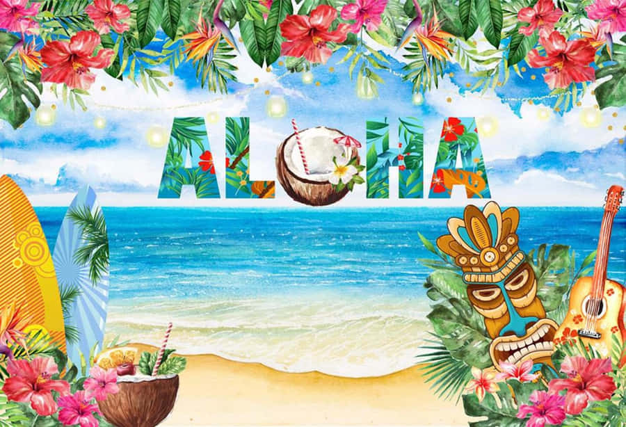 Luau Baggrund 2000 x 1364