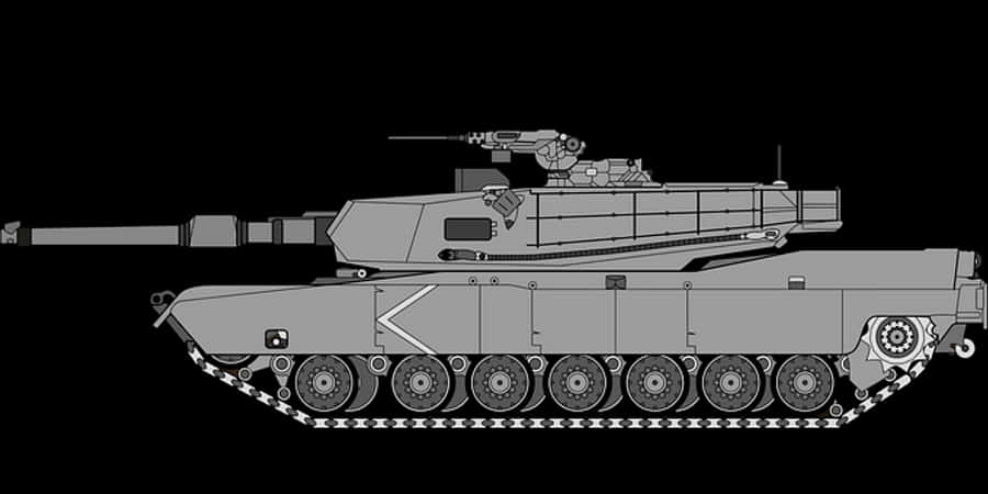 Modern Main Battle Tank Silhouette