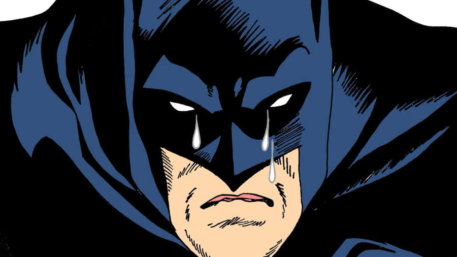 Trauriger Batman Tränen