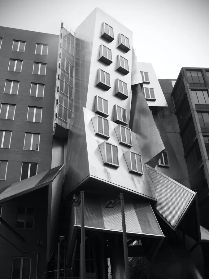 Grayscale Building At MIT