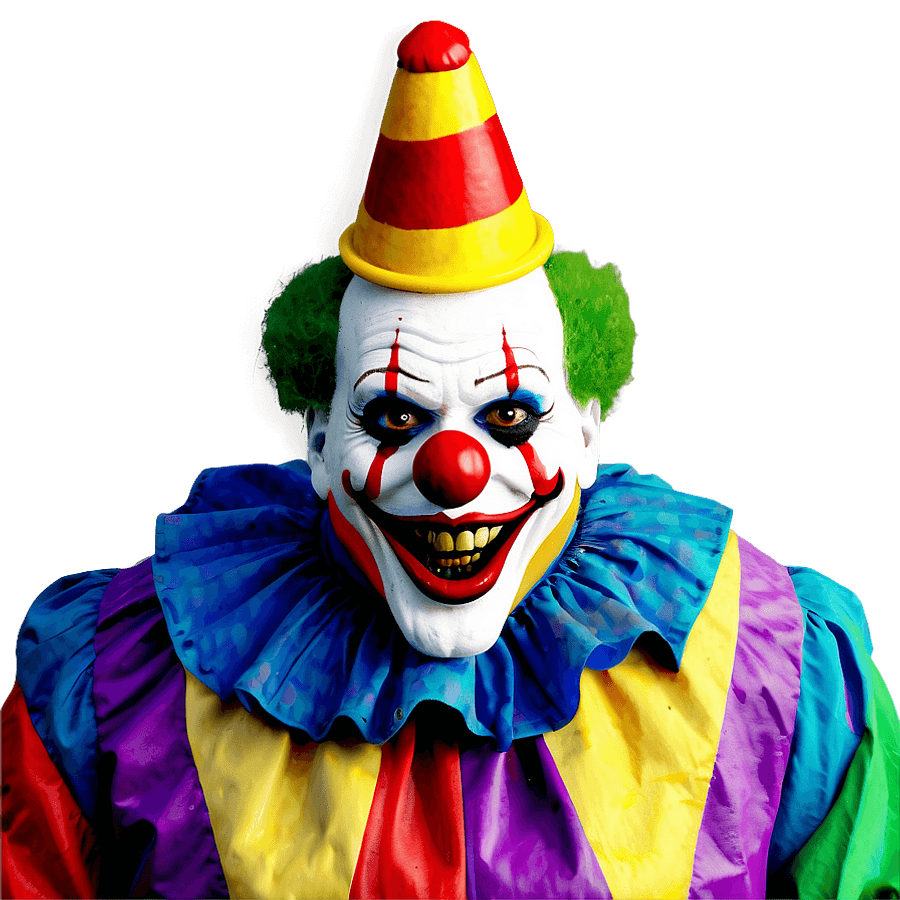 October Creepy Clown PNG 06202024
