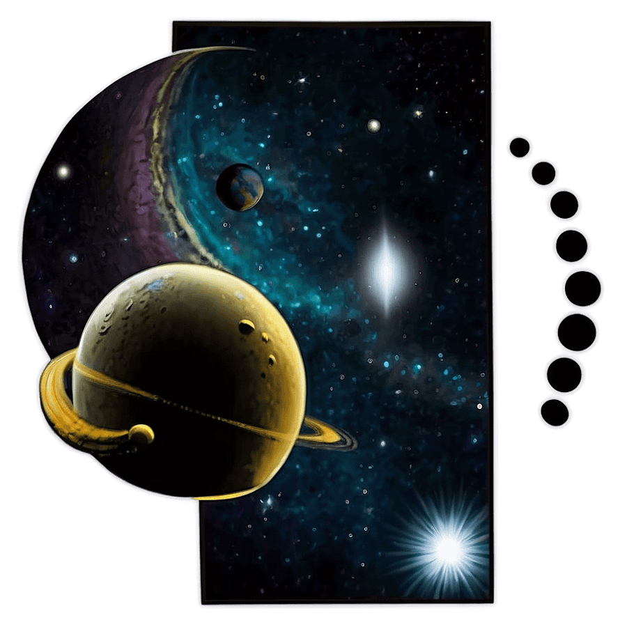Space Themed Wall Art PNG 06292024