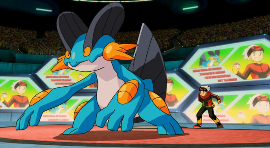 Majestic Marshtomp in a Vibrant Display of Power