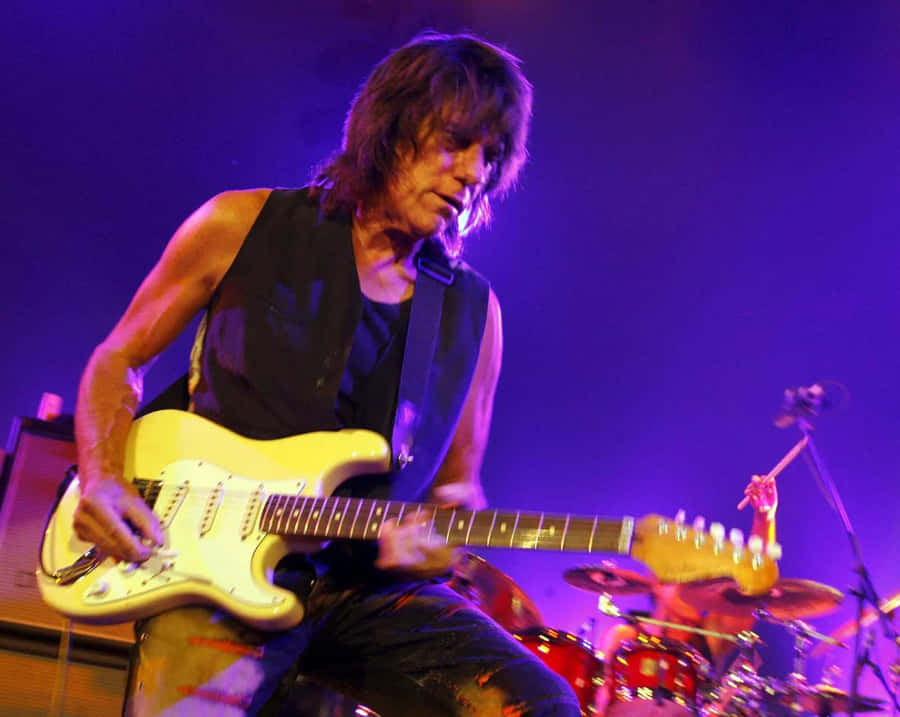 Guitarrista em Ação no Concerto