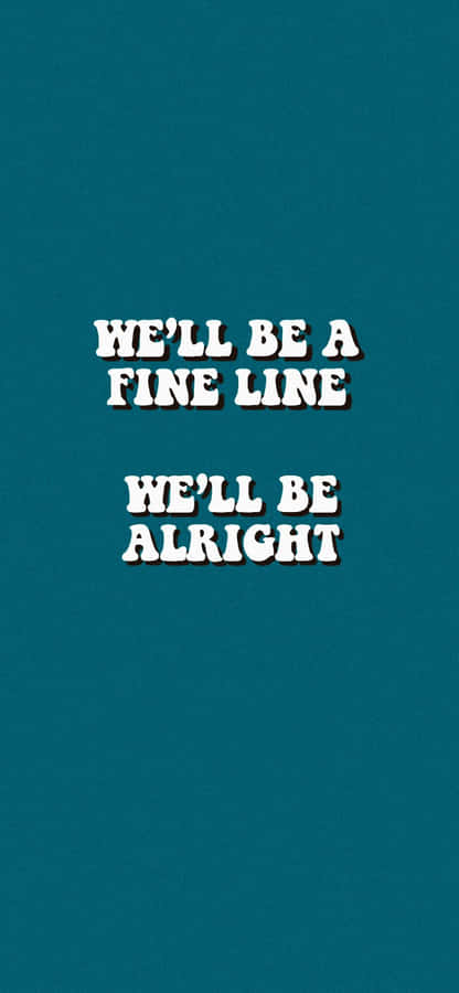Testo Fine Line su Sfondo Teal