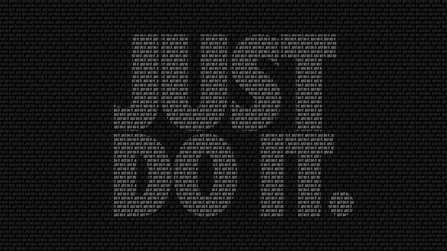 Black Just Do It Pattern wallpaper