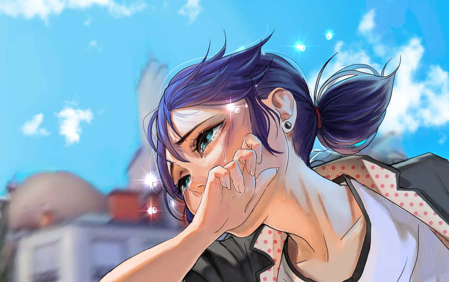 Arte in Stile Anime con Sguardo Scintillante