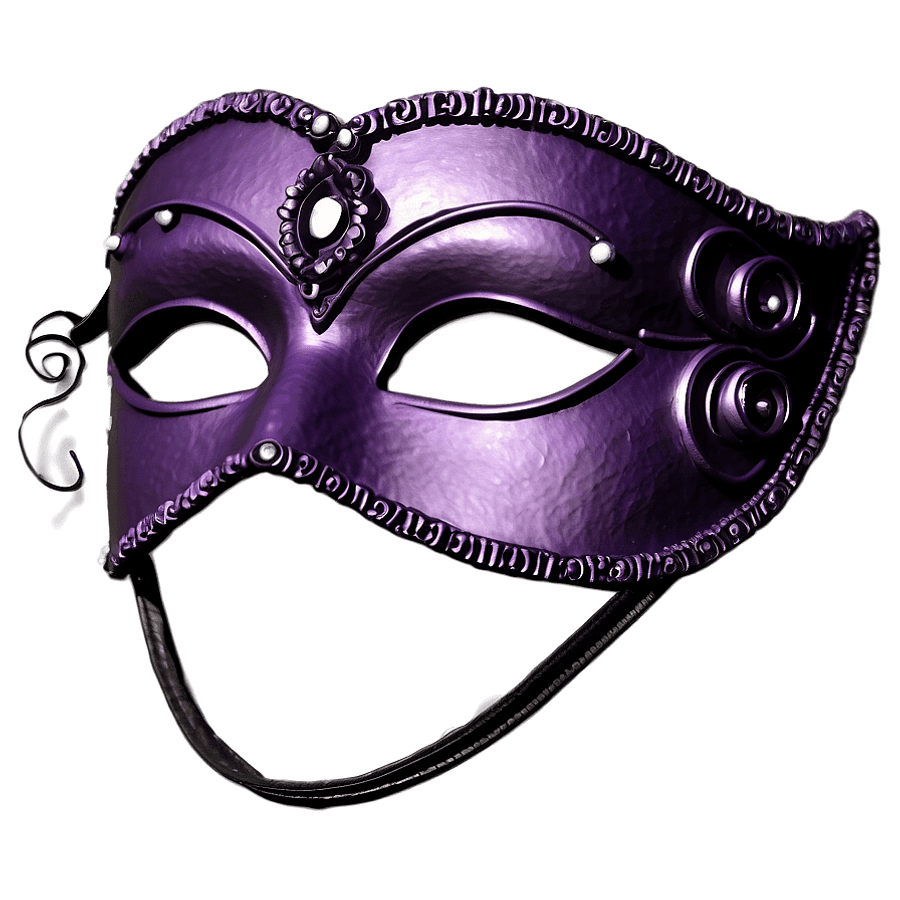 Purple Amethyst Masquerade Mask PNG 45