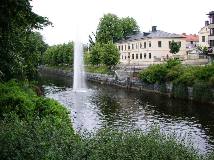 Gavle Fluss Brunnen Landschaft