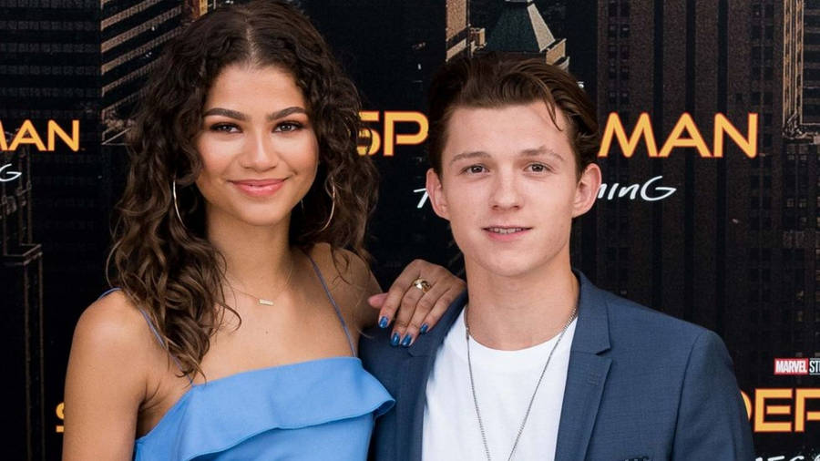 Download Zendaya And Tom Holland Wallpaper | Wallpapers.com