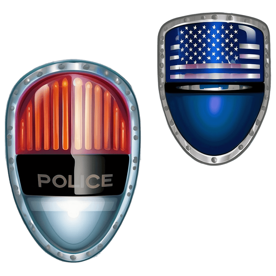 Police Lights Vector PNG 81