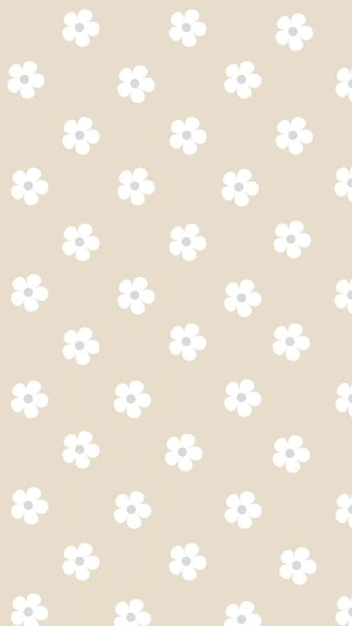 Vanille Blumenmuster Hintergrund