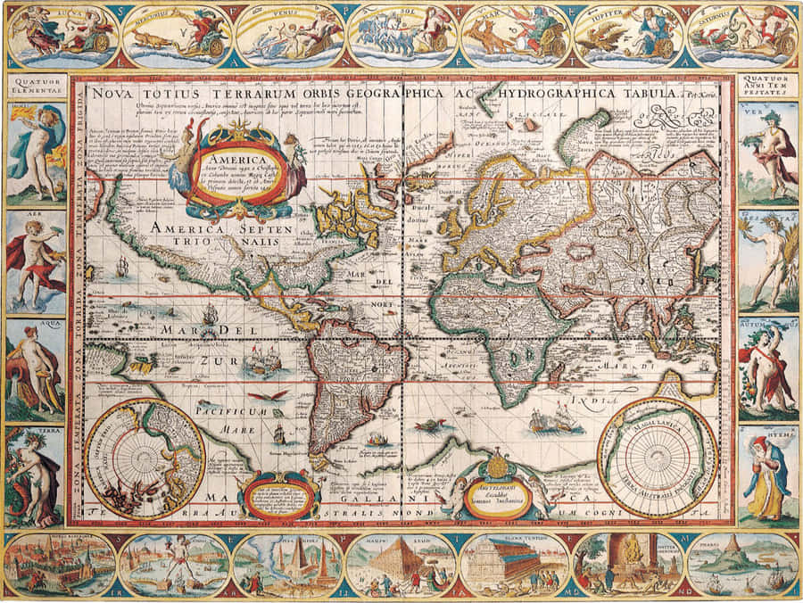 Mapa Mundial do Século XVII