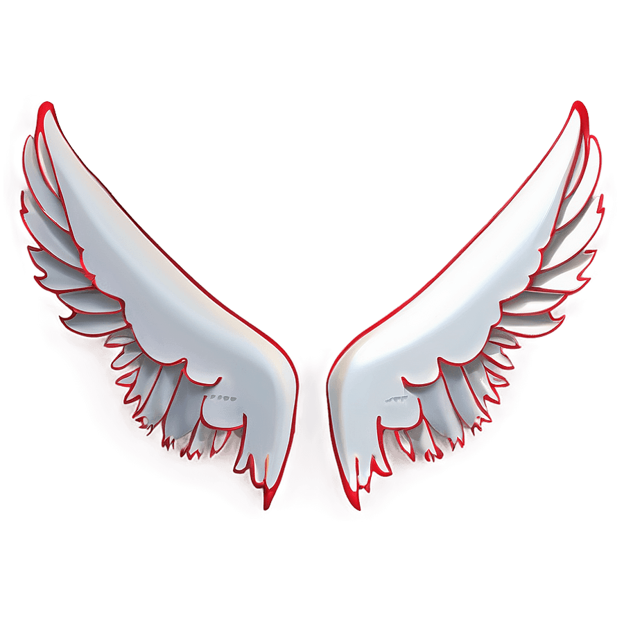 Devil Wings Outline PNG 06202024