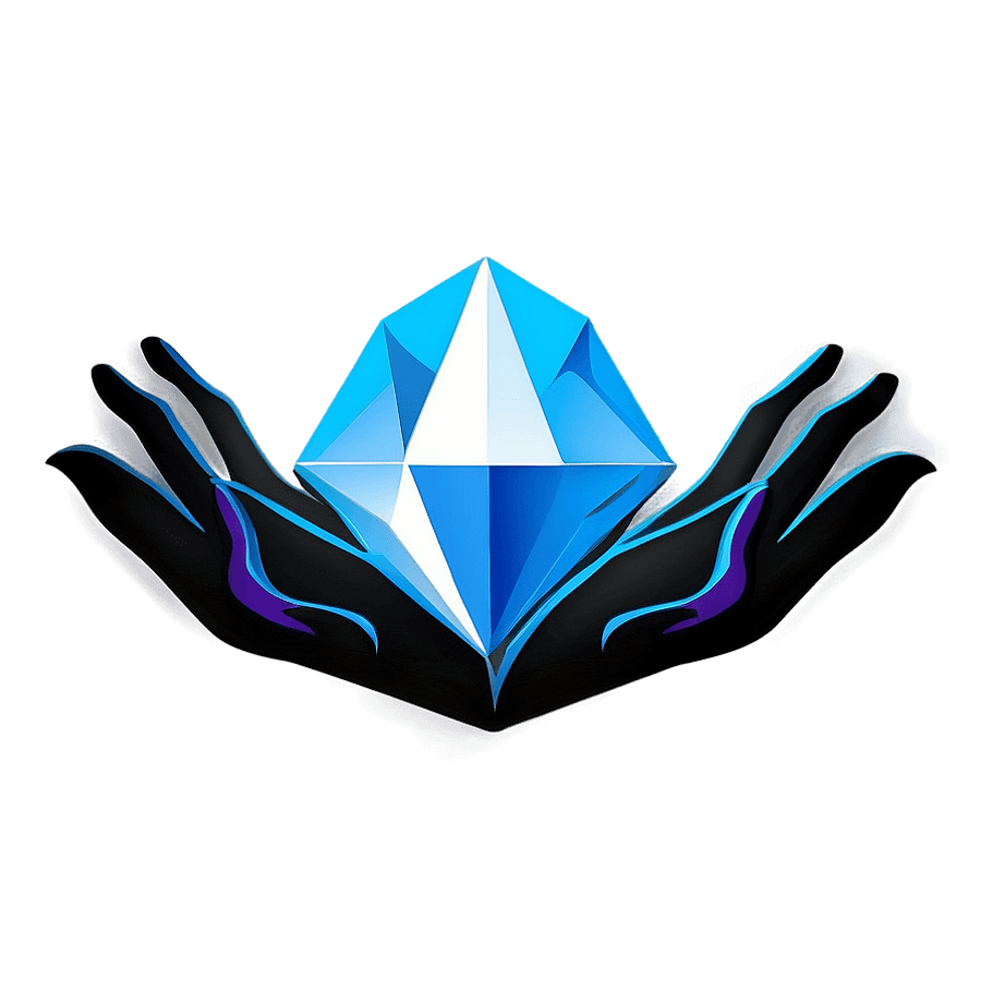 Solid Diamond Hands Logo PNG 06242024