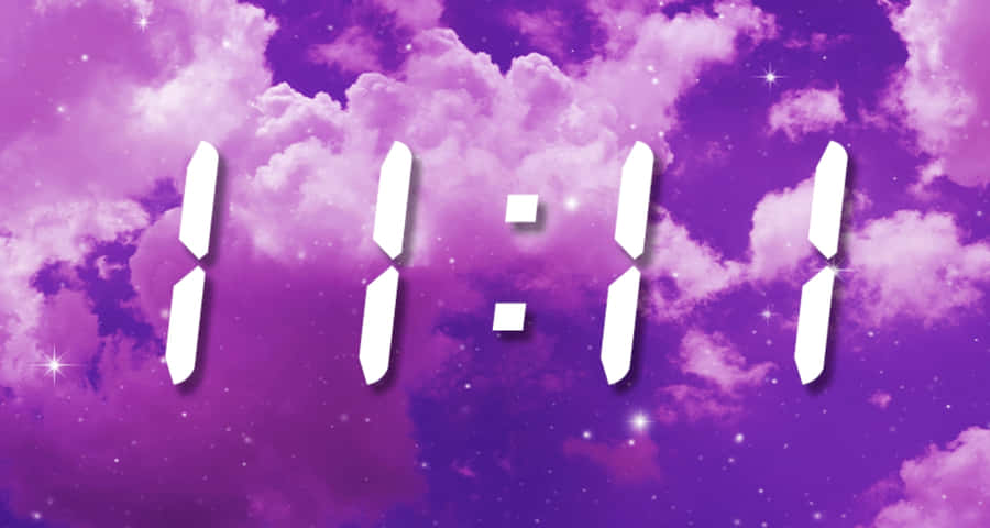 Numero Angelico 1111 Nuvole Viola