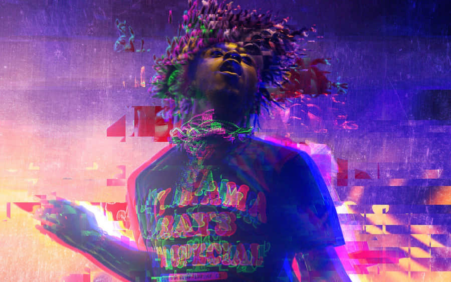 Lil Uzi Vert on Stage in Full Energy