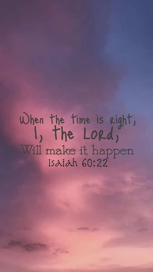 When The Time Is Right Versed