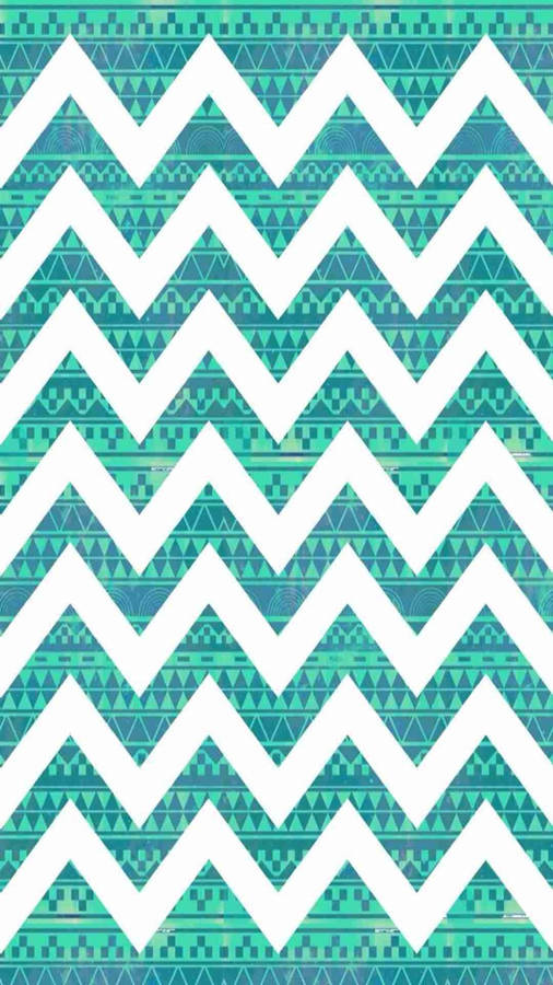 Zigzag tribal pattern wallpaper