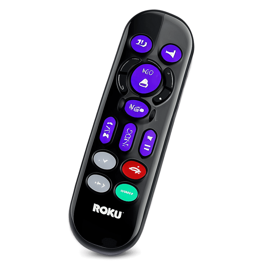 Roku Remote with Netflix Button PNG 06282024