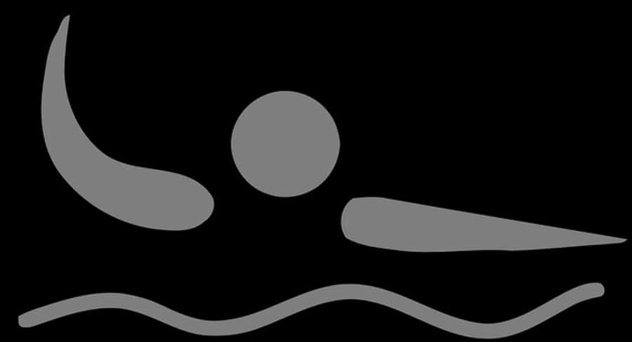 Swimmer Silhouette Icon