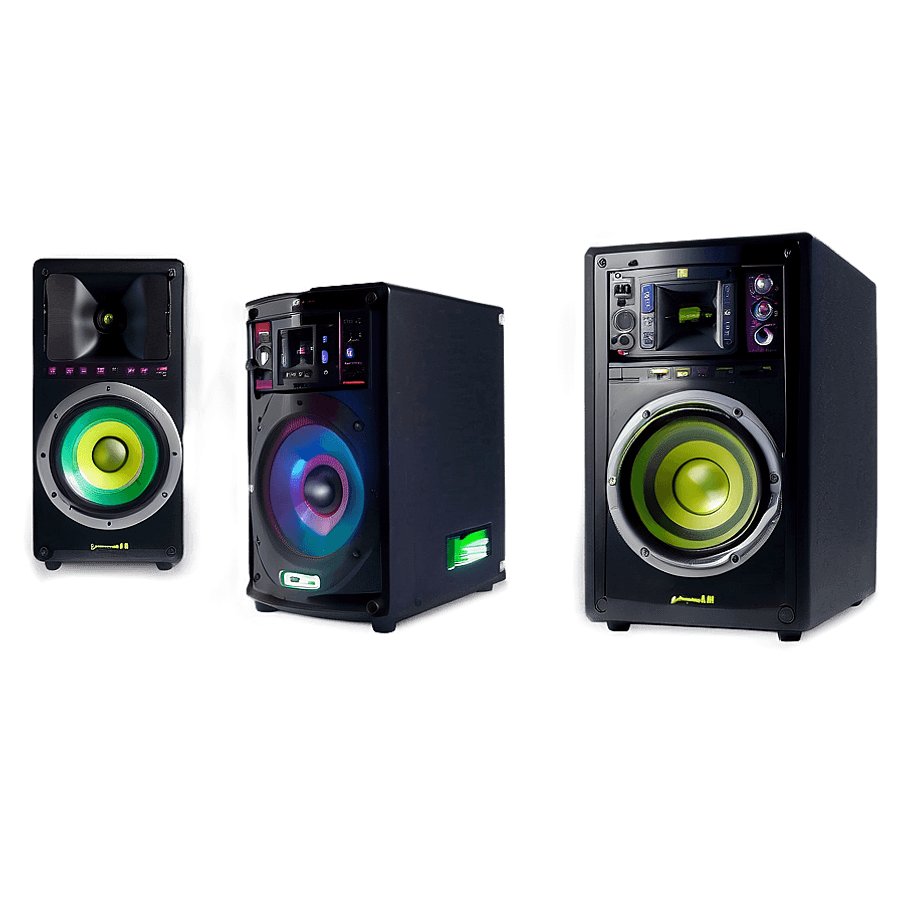 Wireless DJ Speakers PNG 06292024