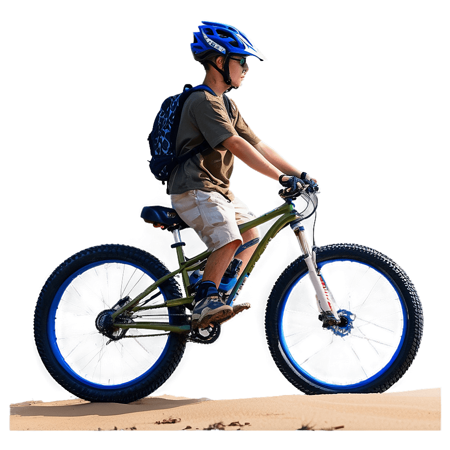 Biking on Sand Dunes PNG aki46