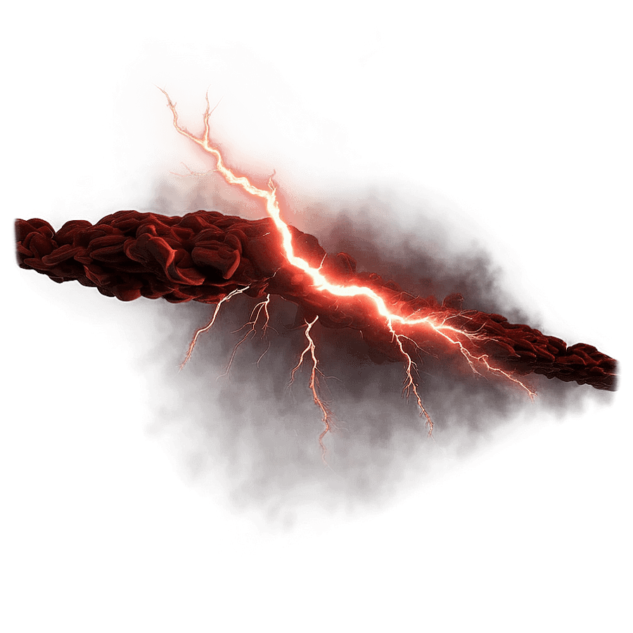 Red Lightning Blast PNG 05252024