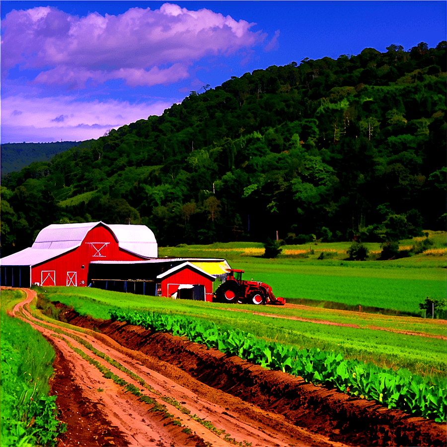 North Carolina Farming Landscape PNG 06112024