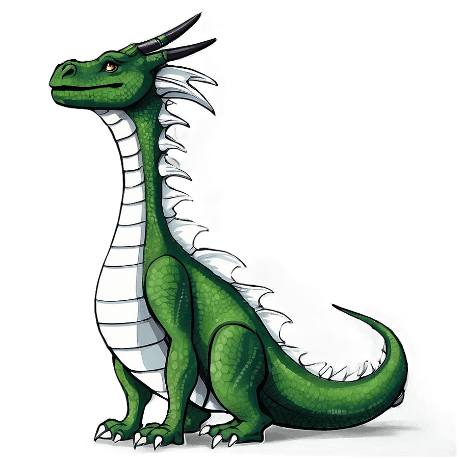 Green Dragon Design PNG pmy