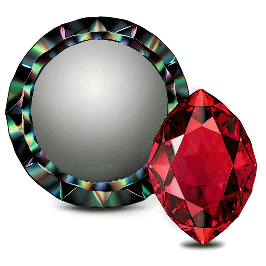 Sparkling Ruby Gem PNG fwe
