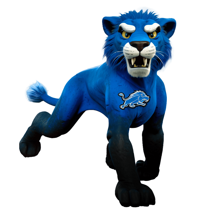Detroit Lions Mascot Roary PNG 06112024