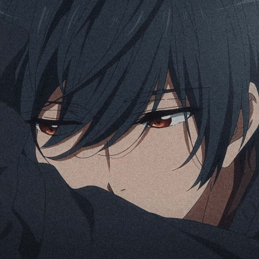 Fotode perfil de menino anime bonito.