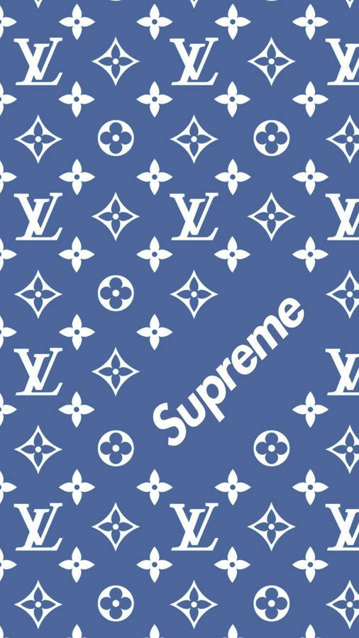 Download Louis Vuitton X Supreme Pattern Wallpaper Wallpaper Iphone Wallpaper Wallpapers Com