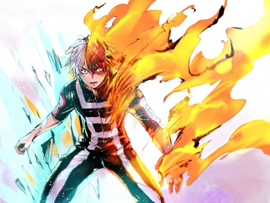 Download Todoroki Shouto Boku No Hero Academia Wallpaper Wallpapers Com