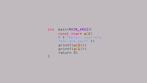 Färgglad C-programmeringskod på grå bakgrund — 3 Övervaka bakgrund Bakgrundsbilder