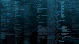 Digitale Codeströme fließen über eine Weltkarte in dunkelblauen Tönen. — 4K programmierhintergrund Bild Wallpaper