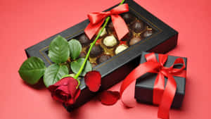 Chocolade Doos Met Roos