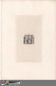A Convent Gate by Henry Le Keux, in Etching and line engraving with chine collé on thick, slightly textured, cream wove paper. Download this artwork as a high-r — Henry Le Keux Wallpaper